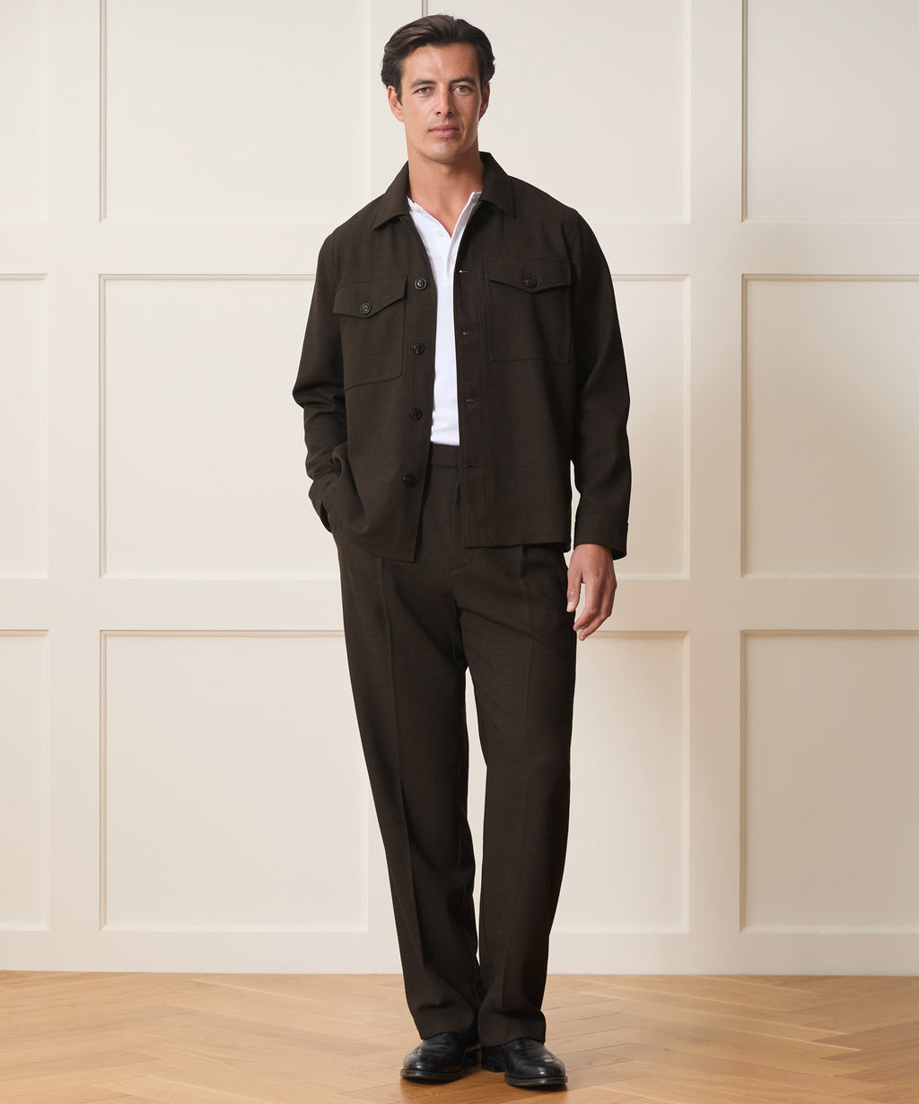 Italian Wool Military Overshirt