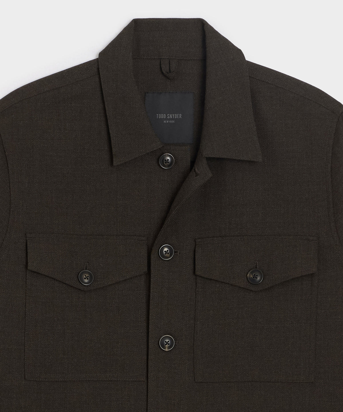 Italian Wool Military Overshirt