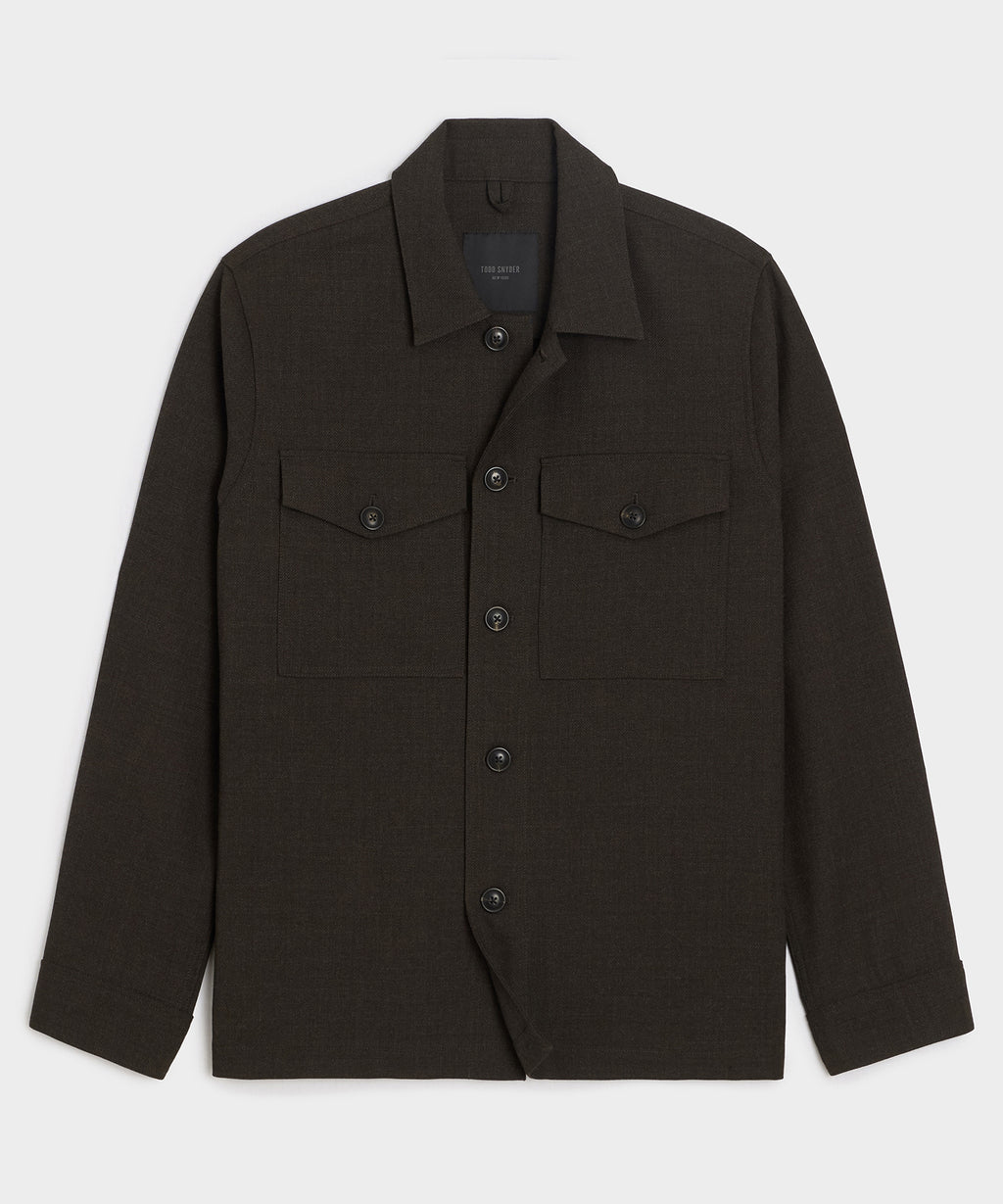 Italian Wool Military Overshirt
