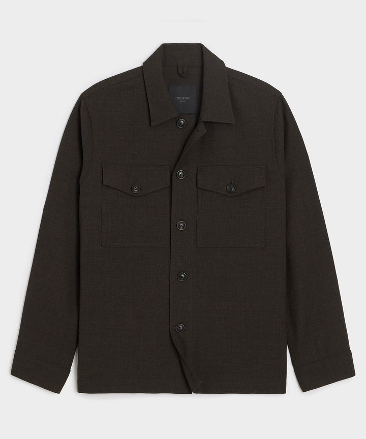 Italian Wool Military Overshirt