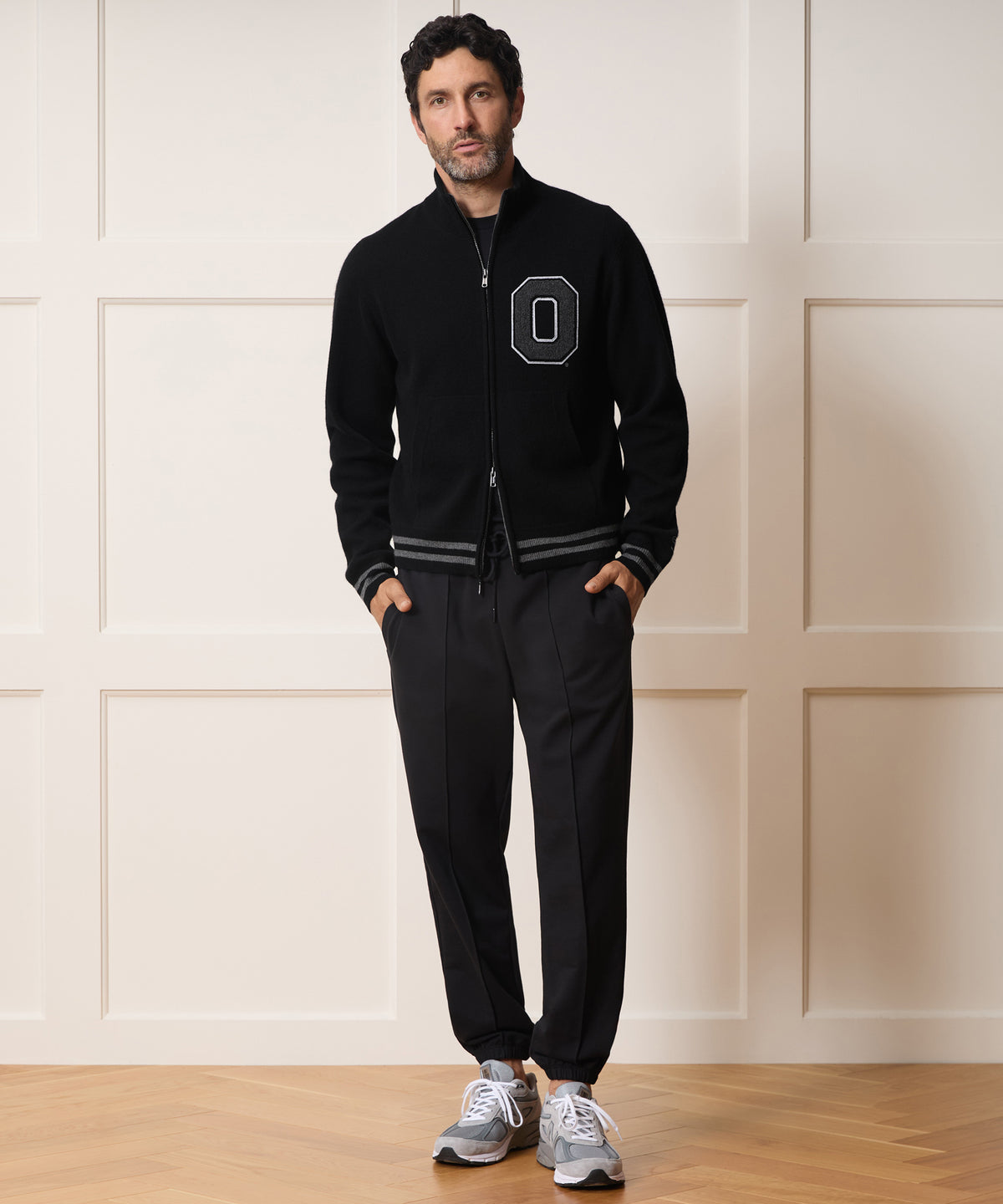 Todd Snyder x The Ohio State University™ Cashmere Full-Zip Sweater