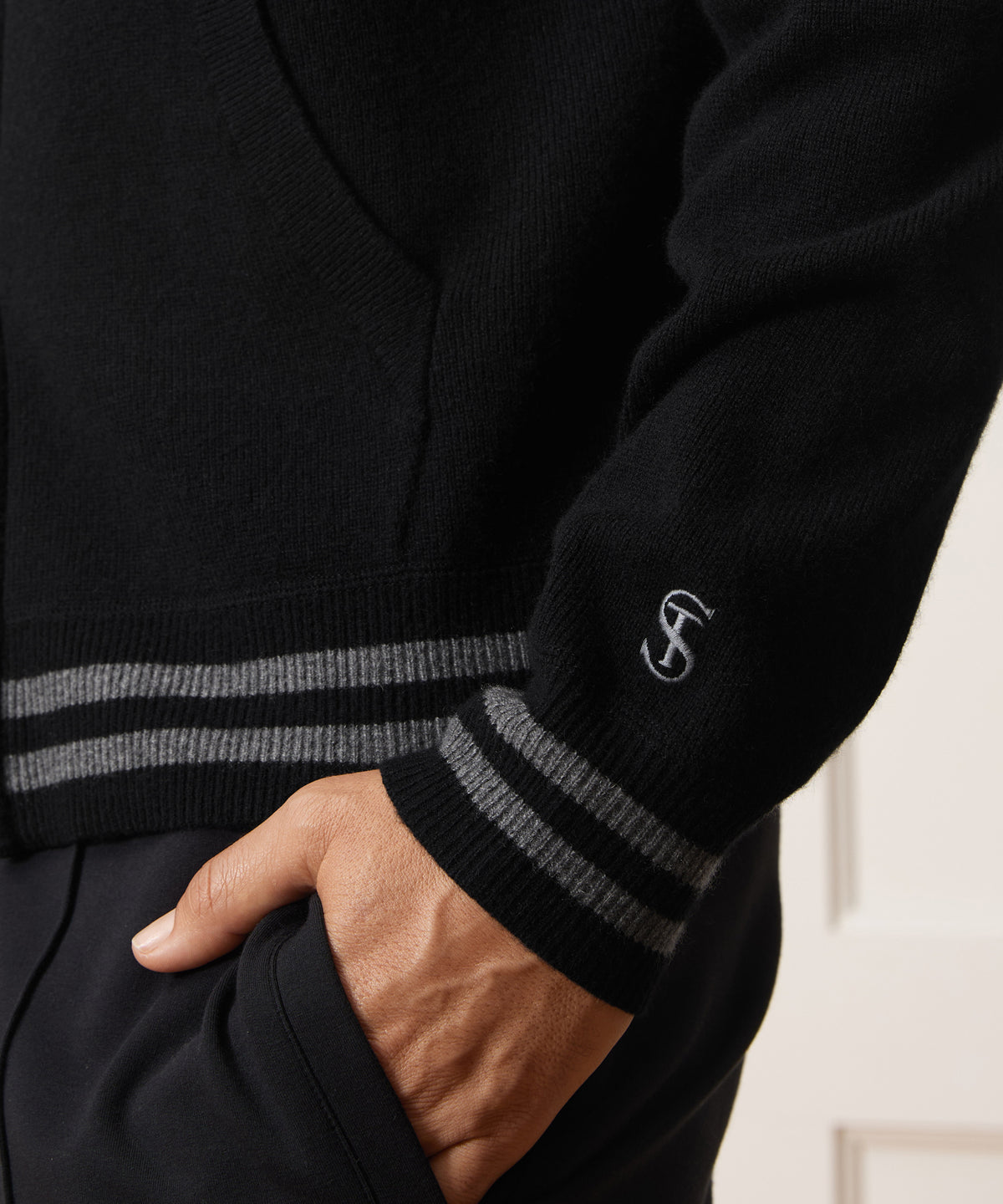 Todd Snyder x The Ohio State University™ Cashmere Full-Zip Sweater