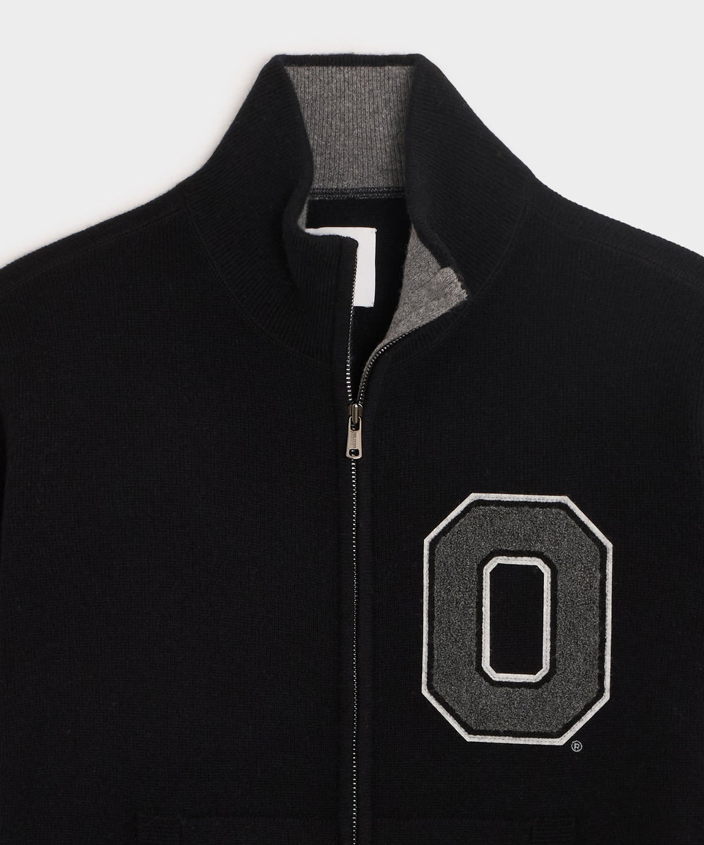 Todd Snyder x The Ohio State University™ Cashmere Full-Zip Sweater