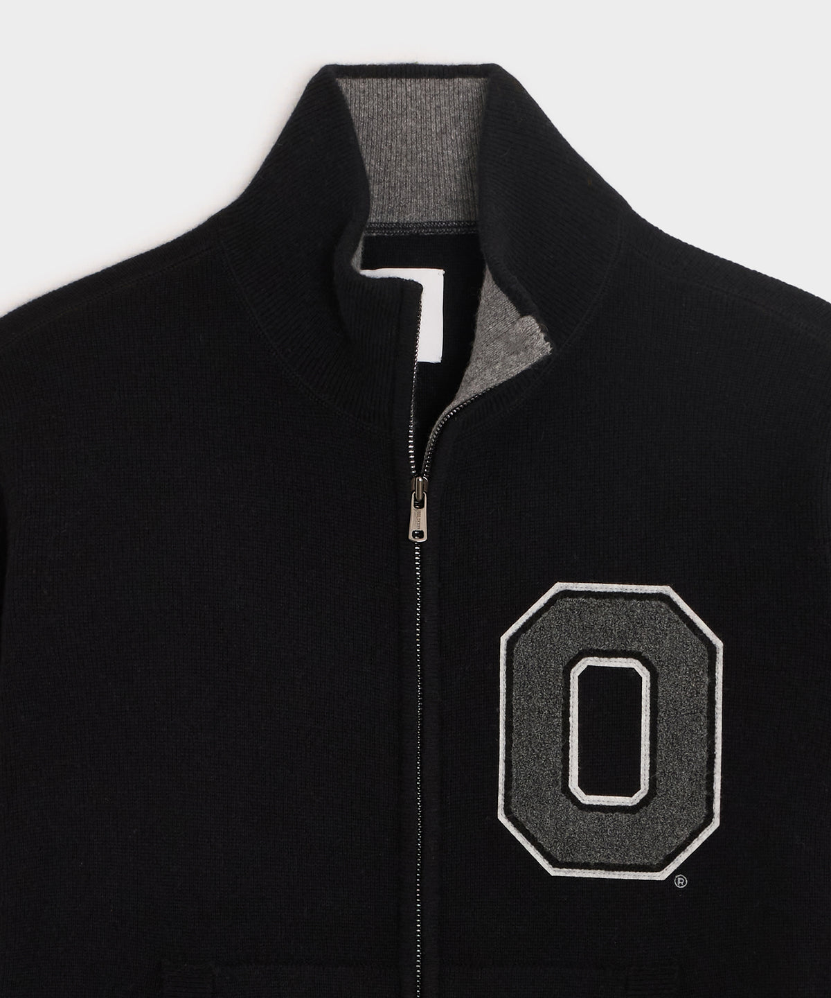 Todd Snyder x The Ohio State University™ Cashmere Full-Zip Sweater