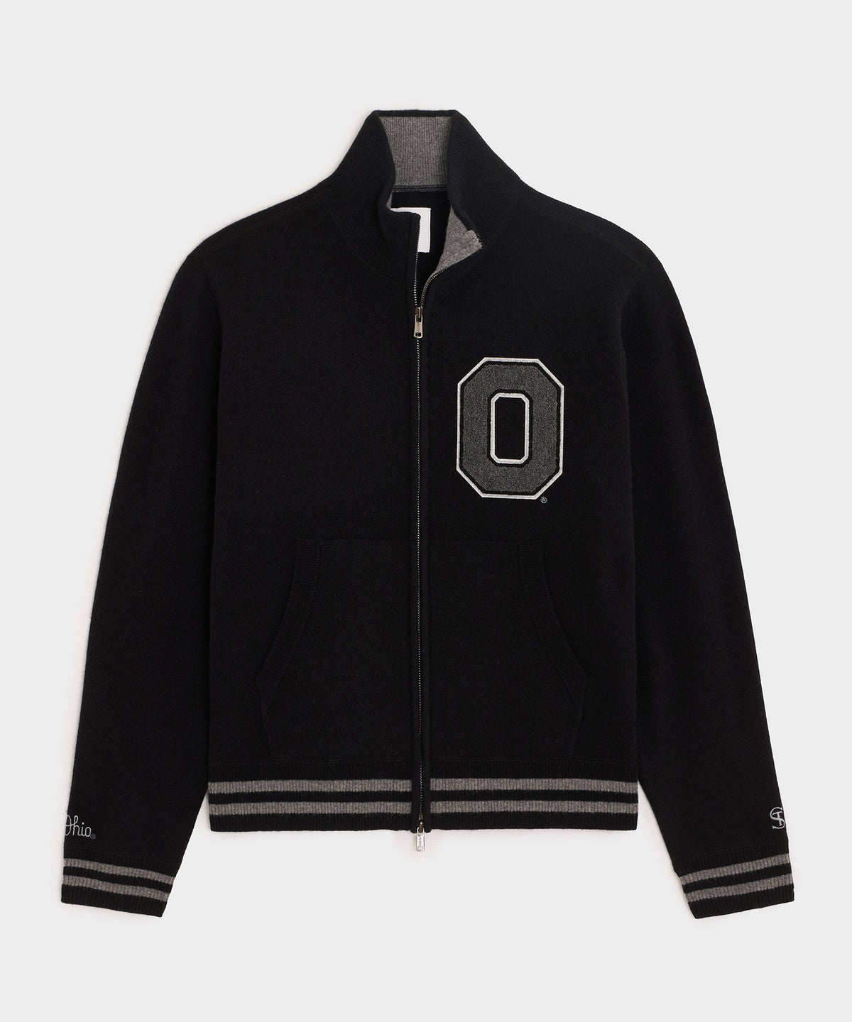 Todd Snyder x The Ohio State University™ Cashmere Full-Zip Sweater