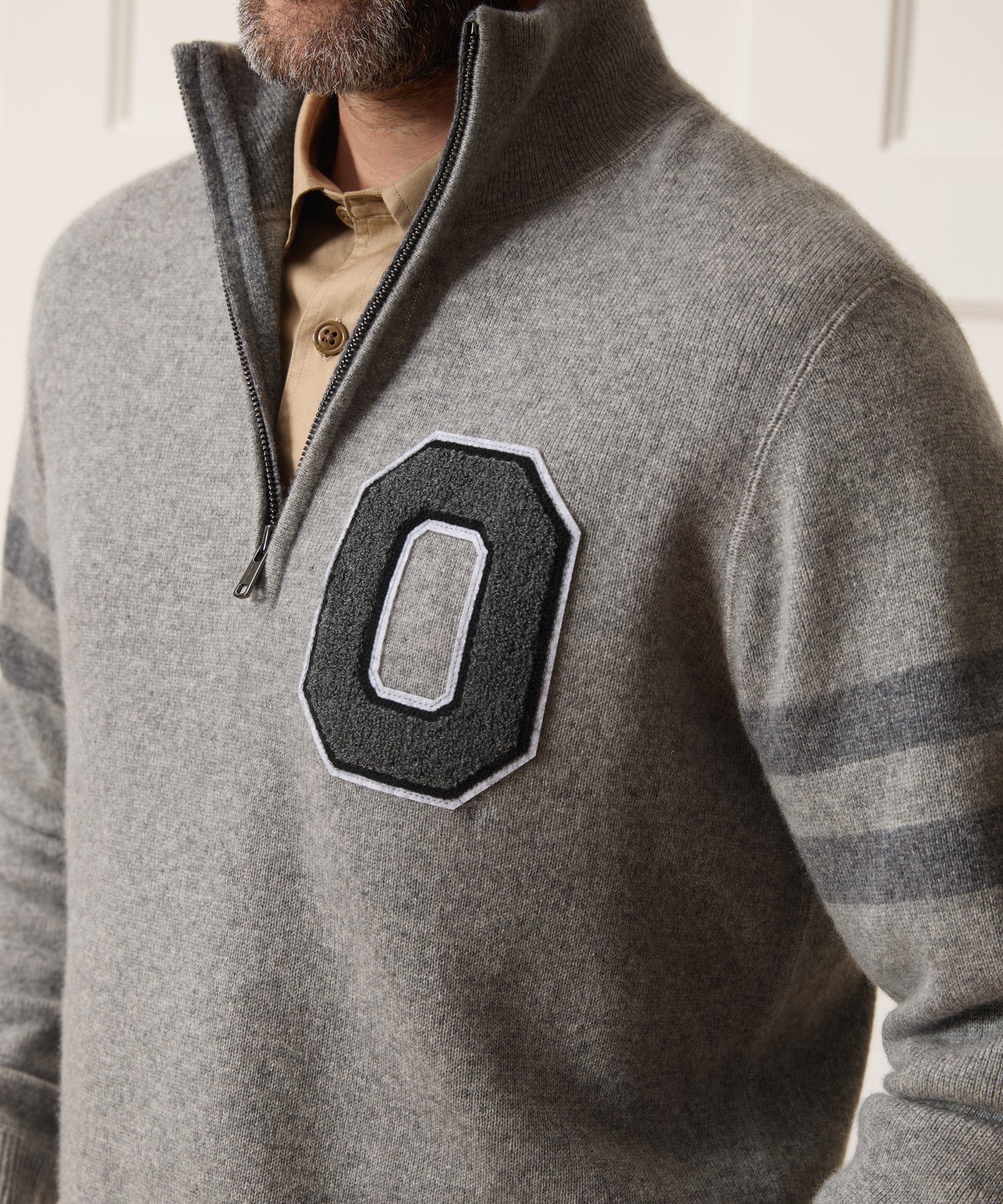 Cashmere Quarter-Zip in Light Grey Heather – Todd Snyder