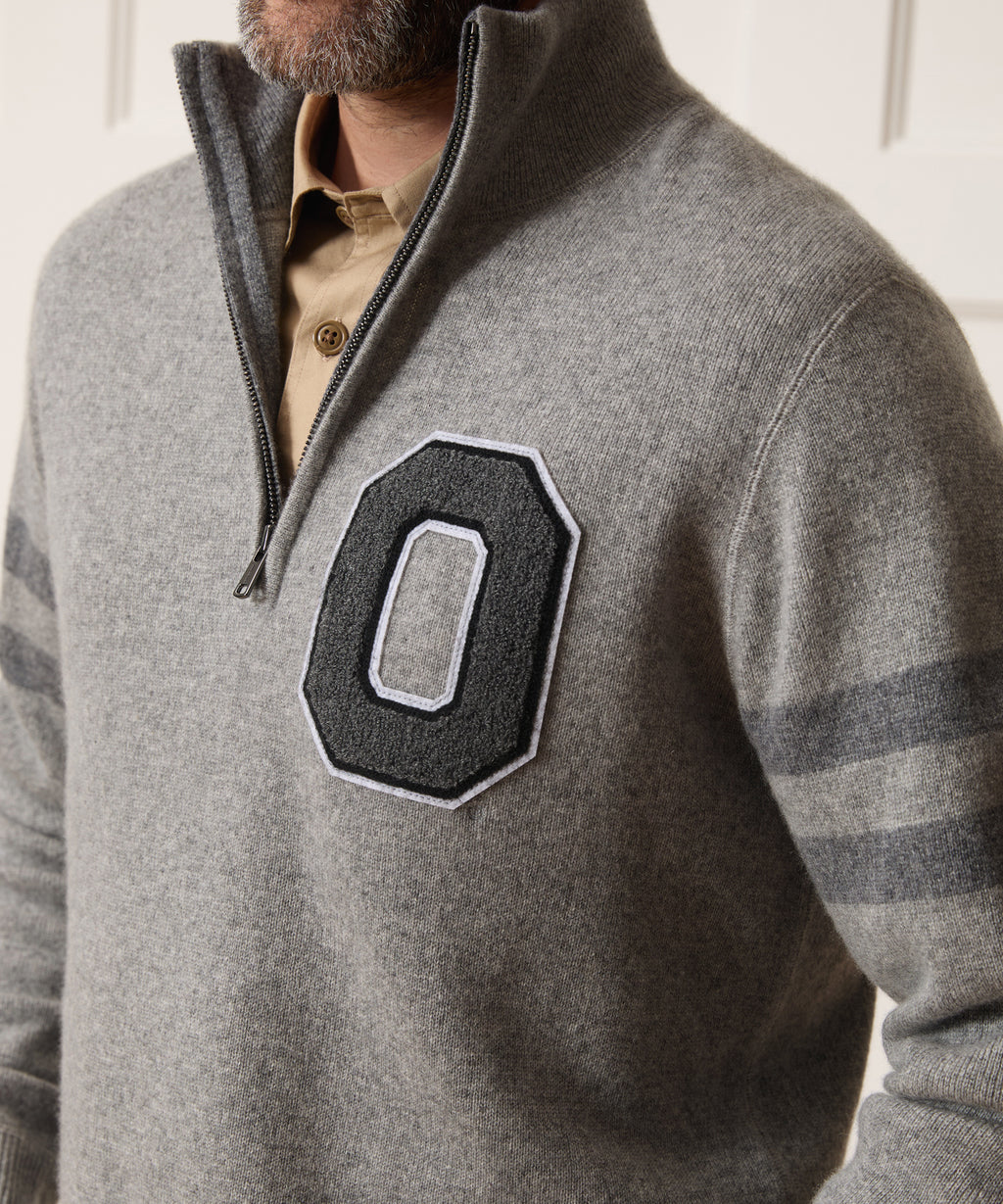 Todd Snyder x The Ohio State University™ Cashmere Quarter-Zip Sweater