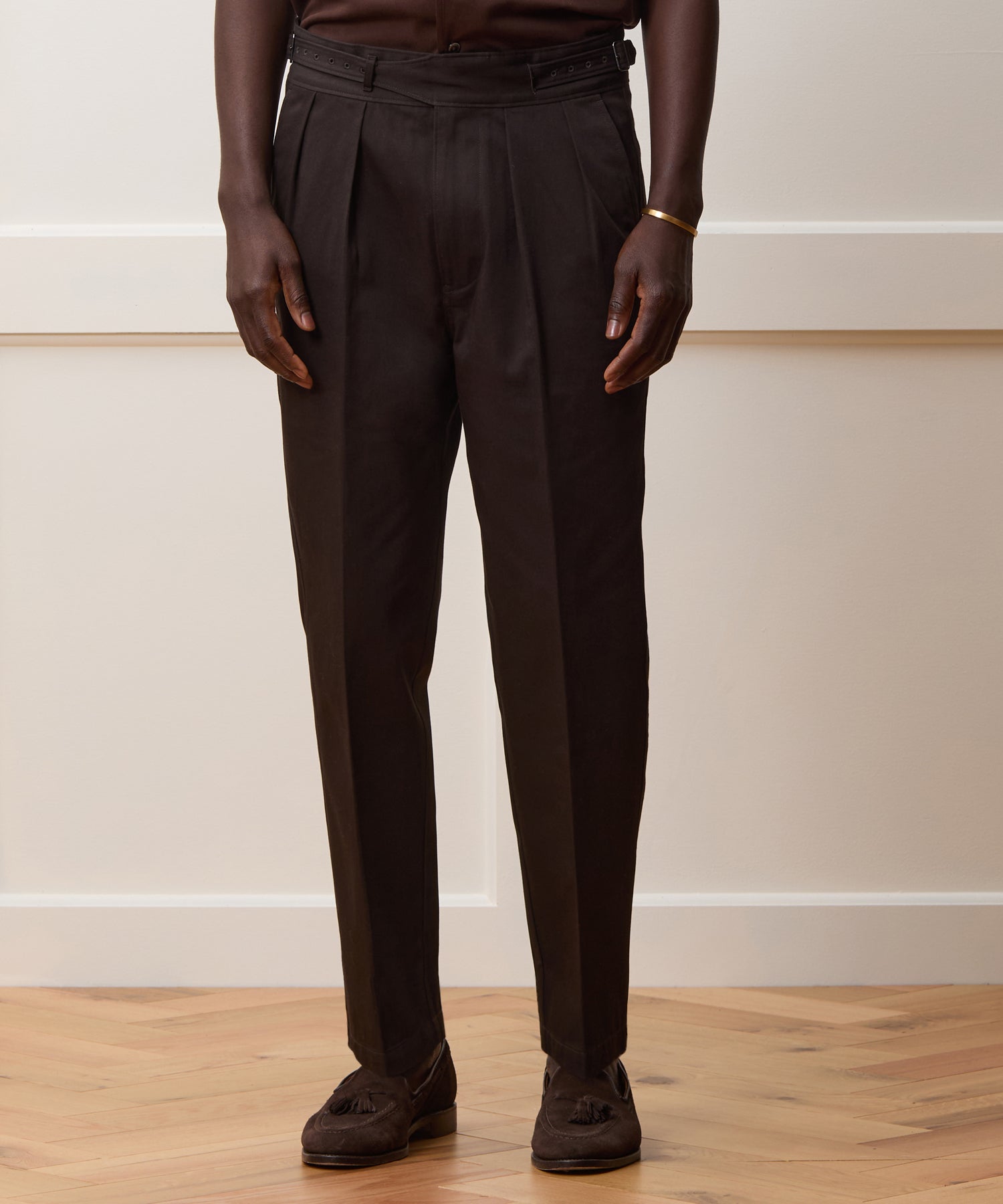 Italian Lightweight Cotton Gurkha Trouser in Dark Brown – Todd Snyder