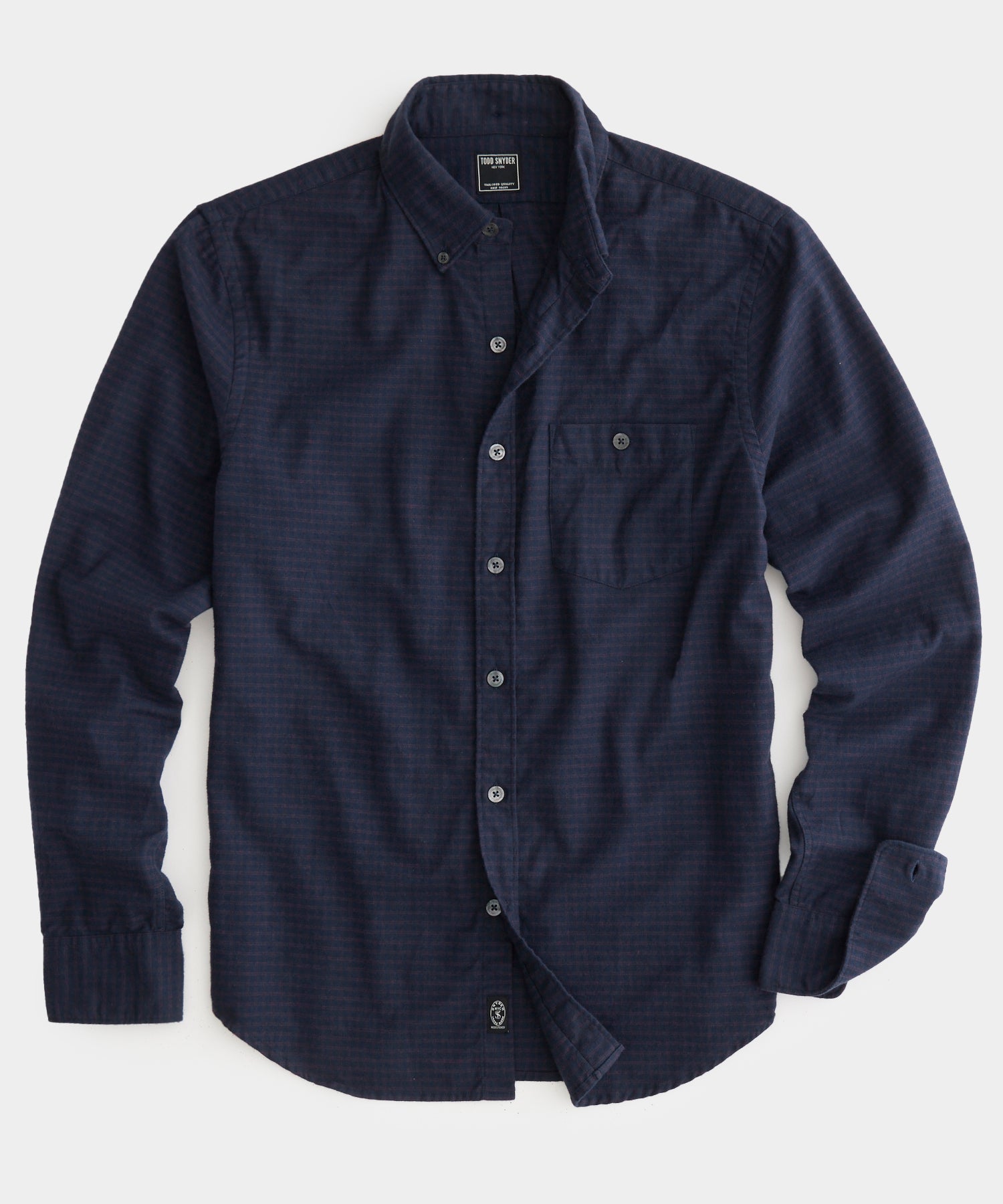 Navy Red Graph Flannel Shirt