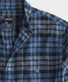 Classic Fit Navy Plaid Flannel Shirt