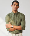 Slim Fit Garment-Dyed Favorite Oxford in Tent Green