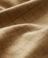 Italian Wool Field Shirt in Tan Check