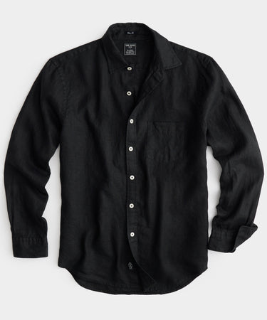 Todd Snyder Slim Sea Soft Irish Linen Point Collar Shirt