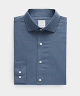 Flannel Spread Collar Dress Shirt