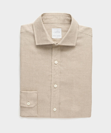 Todd Snyder Italian Linen Spread Collar Dress Shirt