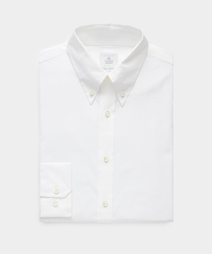 Cotton Poplin Button-Down Collar Dress Shirt