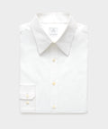 Cotton Poplin Long Point Collar Dress Shirt
