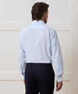 Seersucker Long Point Collar Dress Shirt