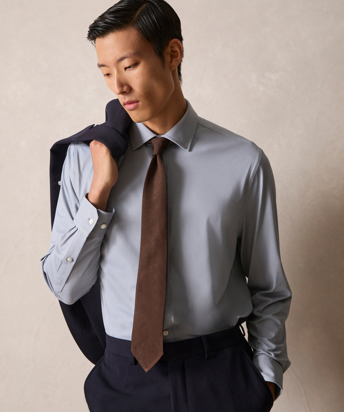 Italian Stretch Knit Dress Shirt