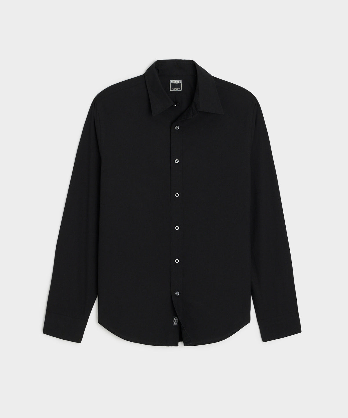 Slim Fit Cotton Poplin Point Collar Shirt