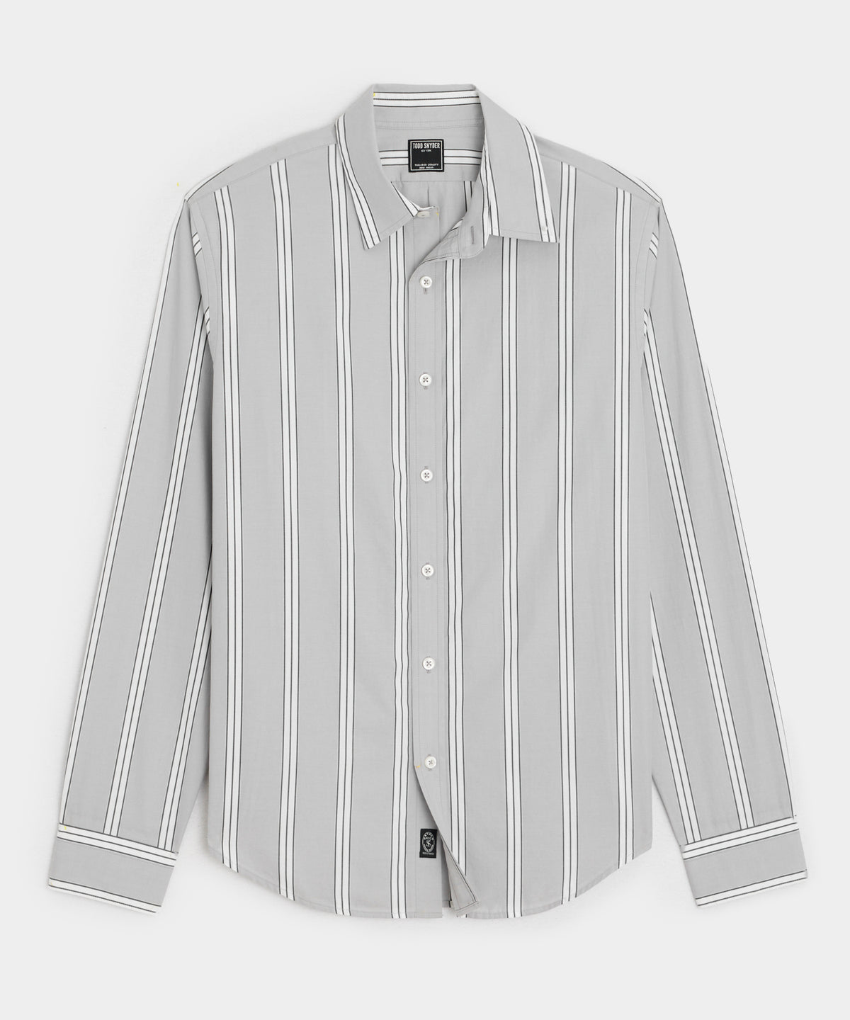 Slim Fit Cotton Poplin Point Collar Shirt