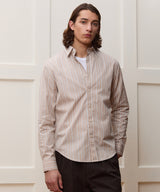 Slim Fit Cotton Poplin Point Collar Shirt