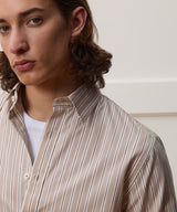 Slim Fit Cotton Poplin Point Collar Shirt