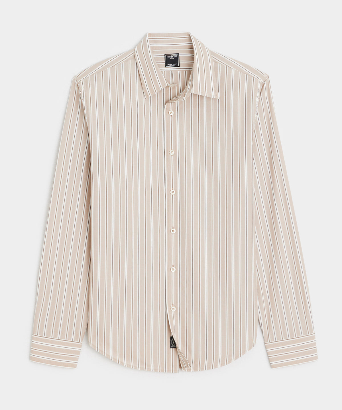 Slim Fit Cotton Poplin Point Collar Shirt