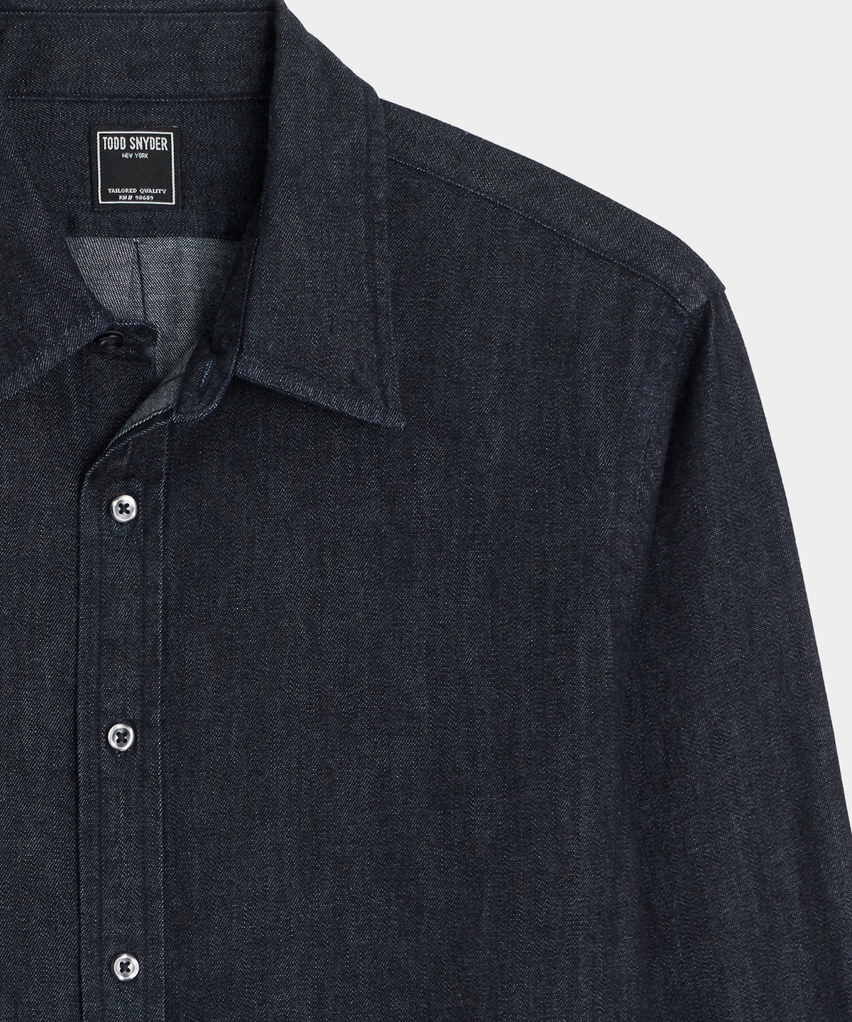 Denim Point Collar Shirt