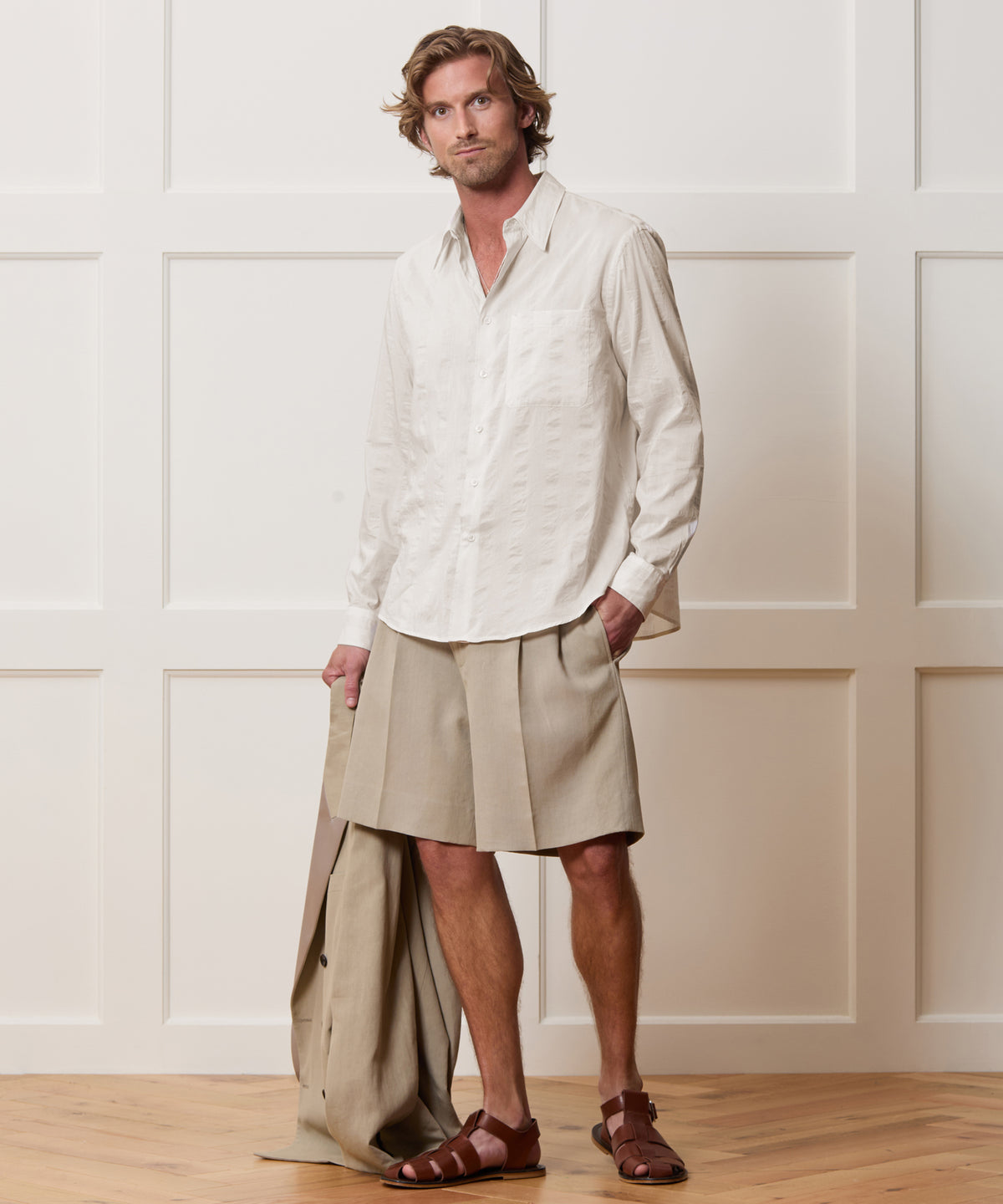 Cotton-Silk Big Shirt