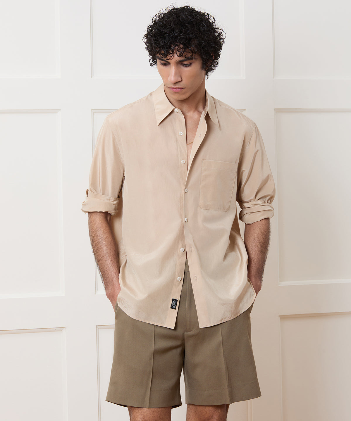 Cotton-Silk Big Shirt