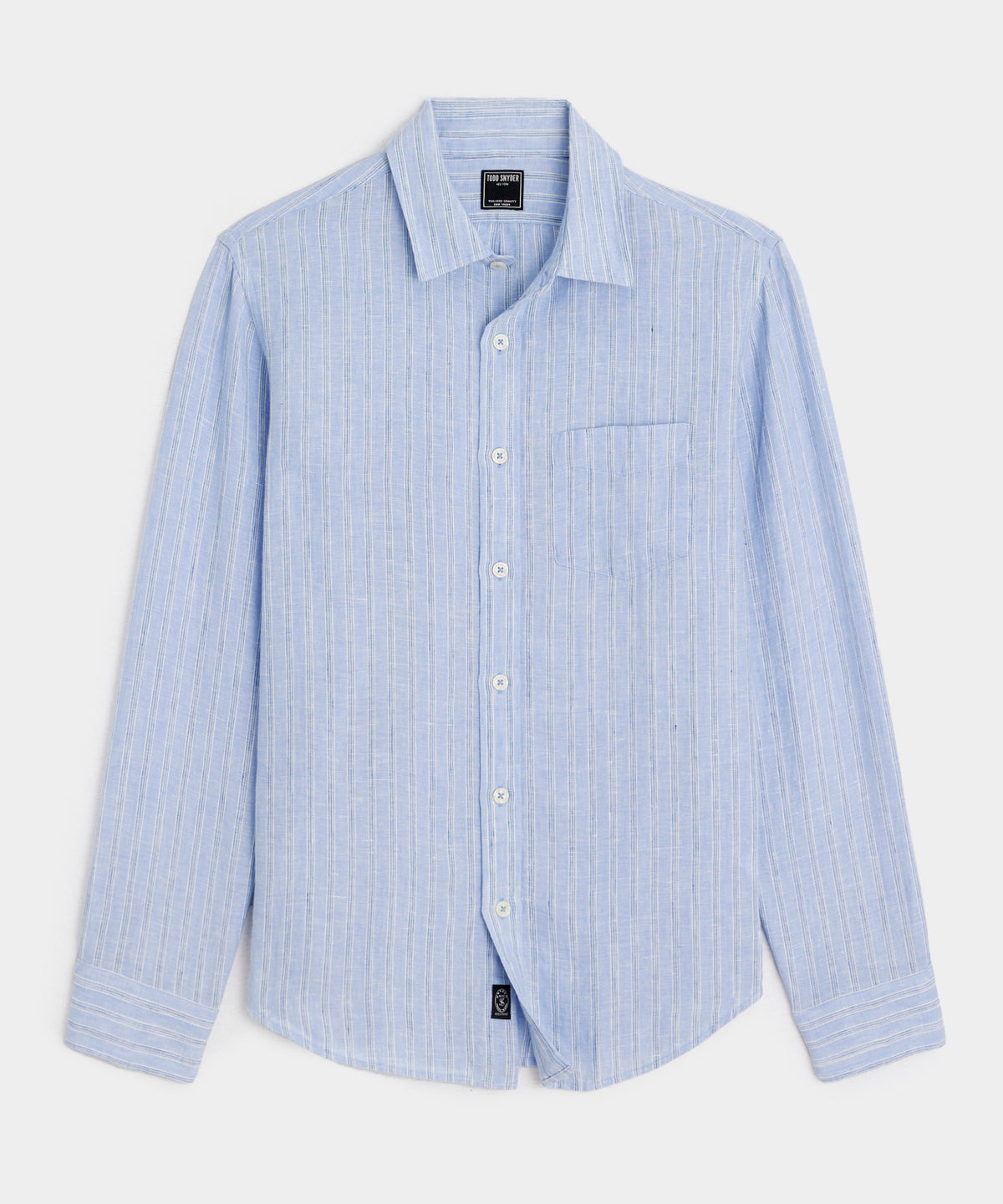 Slim Sea Soft Irish Linen Point Collar Shirt