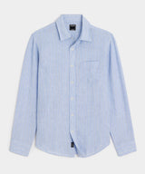 Slim Sea Soft Irish Linen Point Collar Shirt