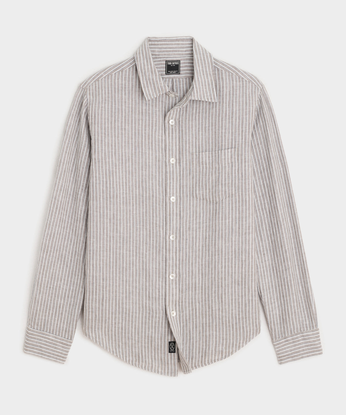 Slim Sea Soft Irish Linen Point Collar Shirt