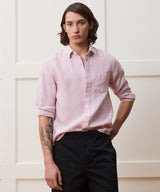 Slim Sea Soft Irish Linen Point Collar Shirt