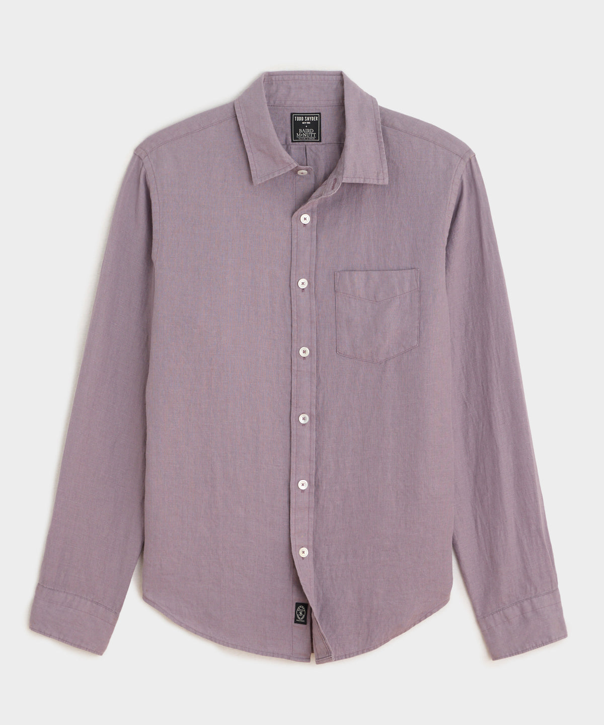 Slim Sea Soft Irish Linen Point Collar Shirt