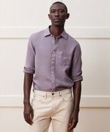 Slim Sea Soft Irish Linen Point Collar Shirt