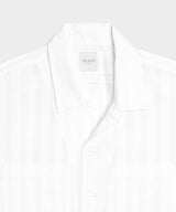 Relaxed Cotton-Silk Jacquard Camp Collar Shirt