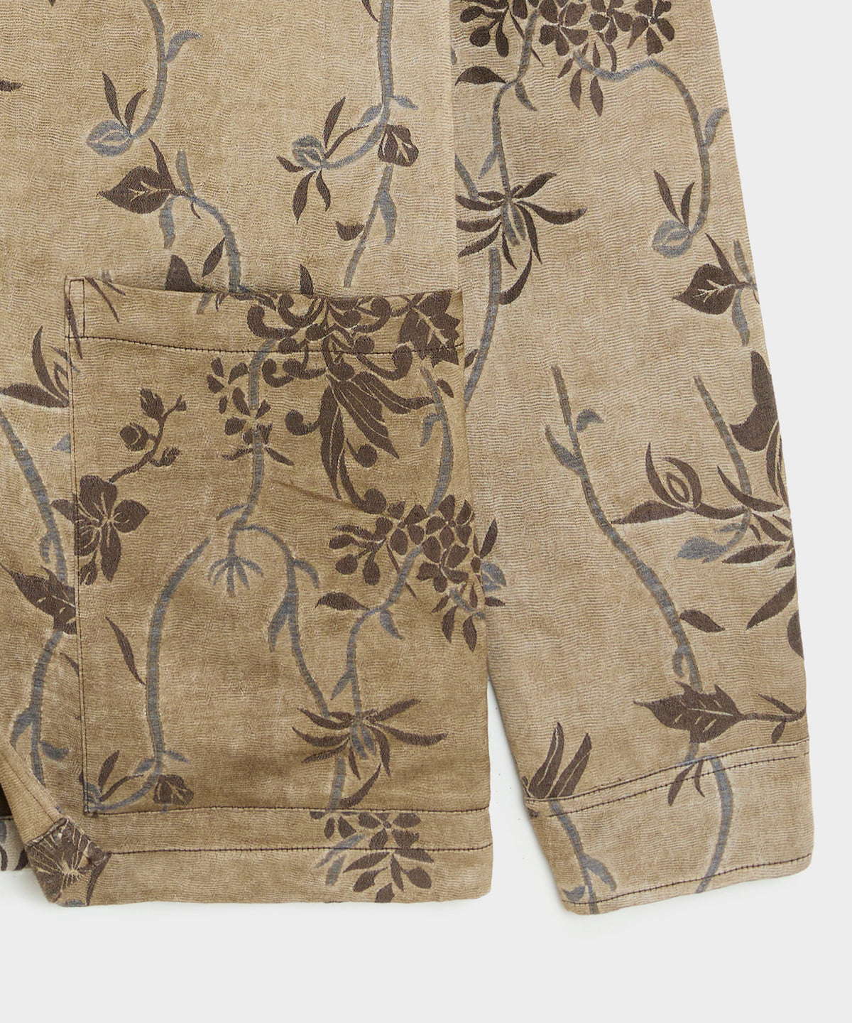 Relaxed Linen Jacquard Shirt Jacket