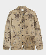 Relaxed Linen Jacquard Shirt Jacket