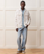 Linen-Cotton Textured Shirt Jacket