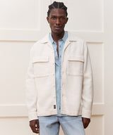 Linen-Cotton Textured Shirt Jacket