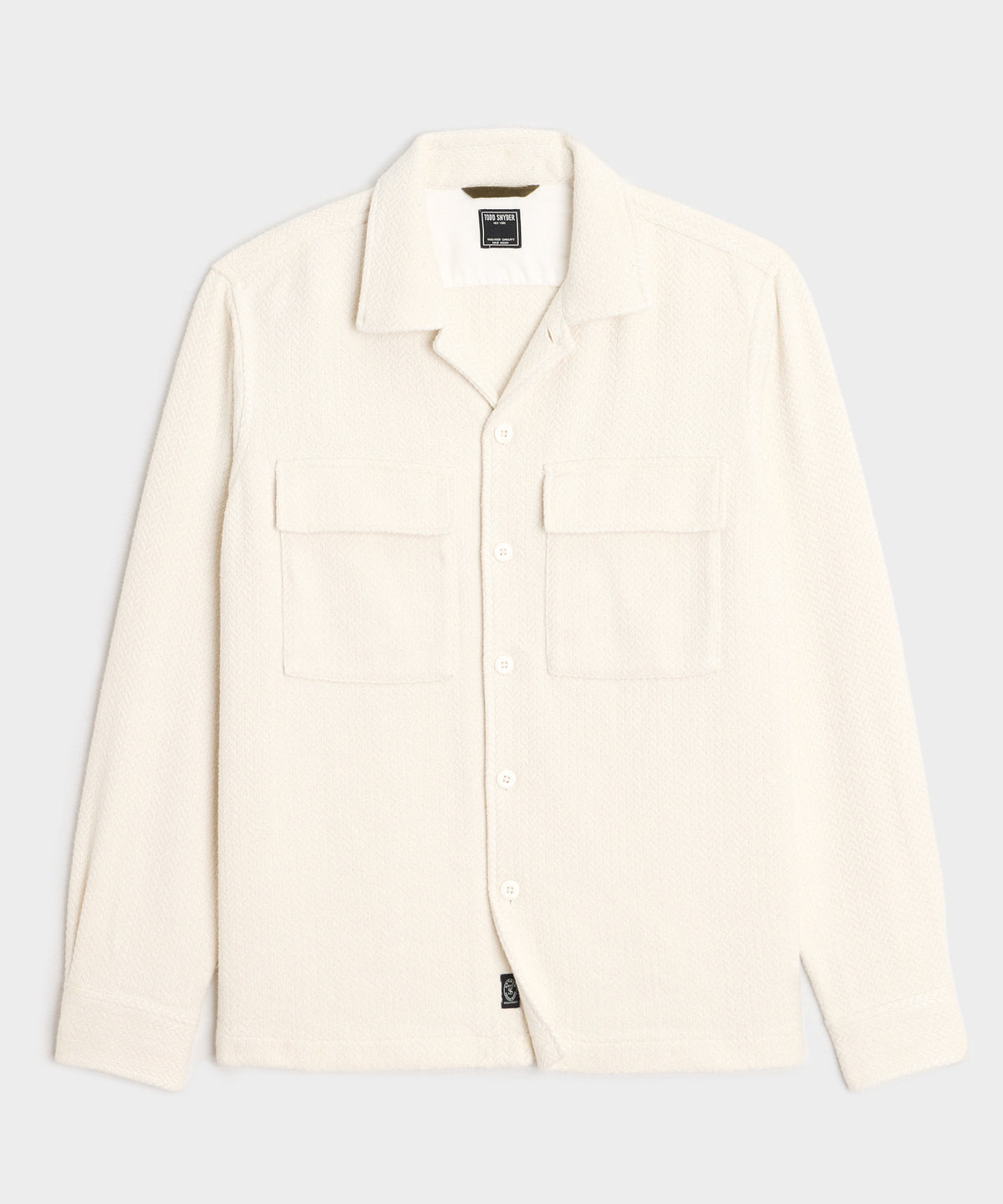 Linen-Cotton Textured Shirt Jacket
