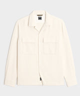 Linen-Cotton Textured Shirt Jacket