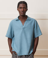 Relaxed Sea Soft Irish Linen Popover Shirt