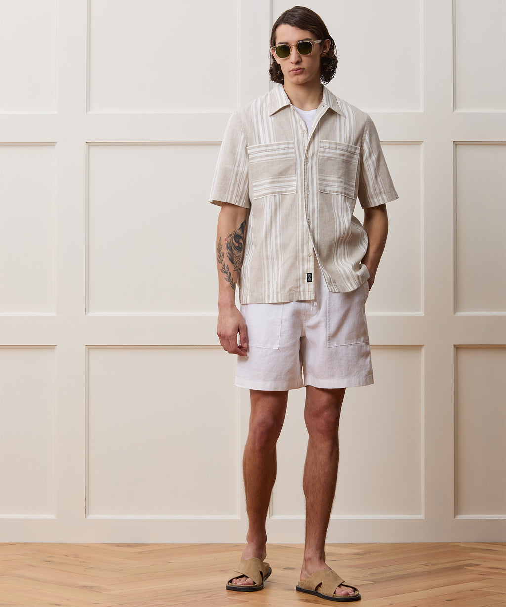 7" Linen Beach Short