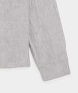 Cropped Sea Soft Irish Linen Camp Collar Shirt