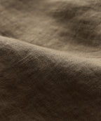 Cropped Sea Soft Irish Linen Camp Collar Shirt