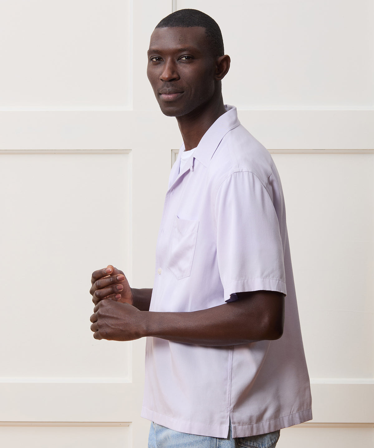 Cropped Rayon Capri Shirt