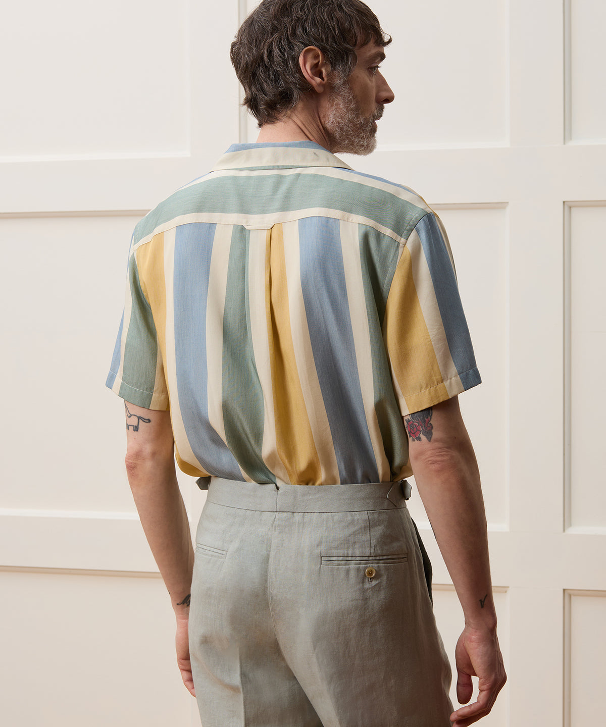 Cropped Rayon Capri Shirt